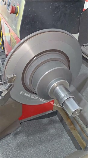 Brake disc repair machine polishing machine #brakedisclathe #brakerepair #automaintenance