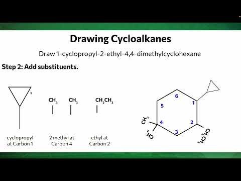 How to Draw Cycloalkanes | Structural and Line-Angle Formulas for SHS Organic Chemistry