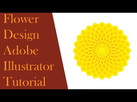 Quick and Easy Flower Design Adobe Illustrator Flower | Design Tutorial 🌸