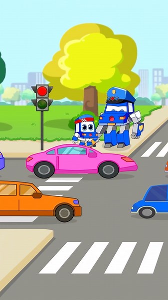 Canción de Seguridad Vial | ¡Mantente Seguro en la Calle! | RoboSquad #shorts