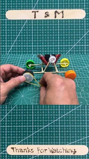 No Battery, No Motor! Make a Moving Toy Car from Recycled Materials! #shorts