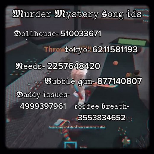 𝕸𝖒2 𝖘𝖔𝖓𝖌 𝖎𝖉𝖘! #id #viral #fyp #mm2 #roblox #murdermystery2