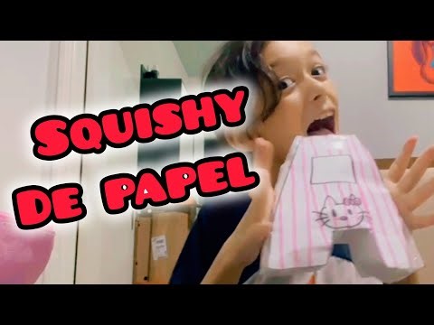 ANA LUIZA ENSINA FAZER UM SQUISHY DE PAPEL