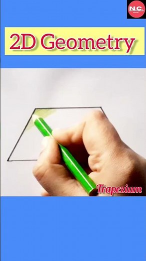 How to draw " Trapezium " easily || 2D Geometry || ‪@N.C.Drawing‬