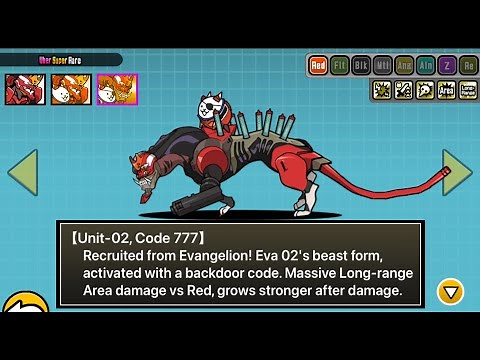 The Battle Cats | Eva Unit 02: Code 777 review!