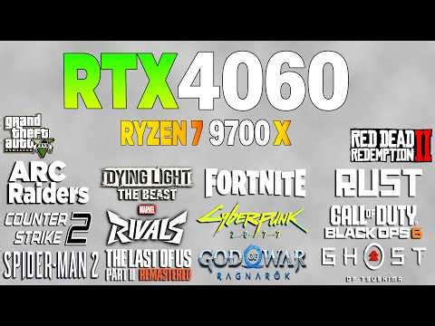 RTX 4060 + Ryzen 7 9700x - Test in 16 Games 1440p (2026)