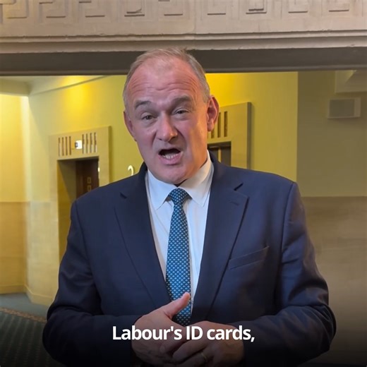 22K views · 967 reactions | Keir Starmer wants to force everyone to have a digital ID. But the Liberal Democrats say that’s not the kind of country we should be. Instead, the government should focus on fixing real problems like the NHS and social care. Back our campaign and say no to Labour’s Digital ID plans https://www.libdems.org.uk/nodigitalid | Ed Davey | Facebook