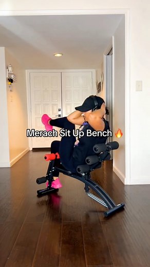 2.4K views | This sit-up bench is basically my I’m still young, I swear machine. It supports my back, my core, AND my delusions. Perfect for women over 40 who want effective workouts without feeling like their spine is filing a complaint. ‍♀️ #perimenopausefitness #over40fitness #over40 #over40club #situps #homegymequipment | AJ Perimenopause & Home Fitness Equipment | Facebook