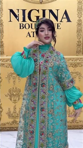 👸🏻👗✨Beautiful ensemble dress for brides💞😍NIGINA_COLLECTION🛍 #shorts #fashion #style #bridal #trend