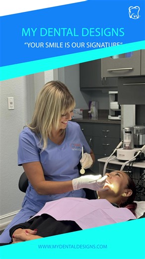 Behind every great smile is a team that listens, cares, and works together. That’s what you’ll find at My Dental Designs, your Smile is our Signature!! #DentalTeamCare #PatientFirst #HealthySmiles #MyDentalDesigns