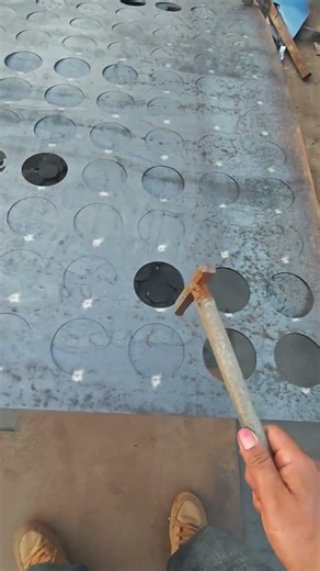 Steel plate cutting
