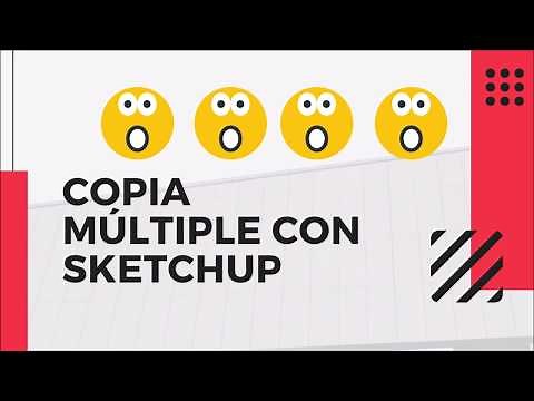 COMO HACER COPIA MÚLTIPLE, ARRAY EN SKETCHUP!!