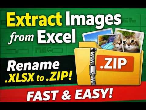 (Method -1) How to Extract Images from Excel