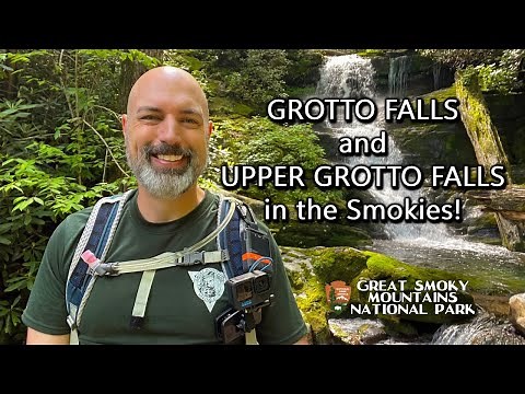 Hiking Grotto Falls & the Gorgeous Off-Trail UPPER Grotto Falls in the Great Smoky Mountains!