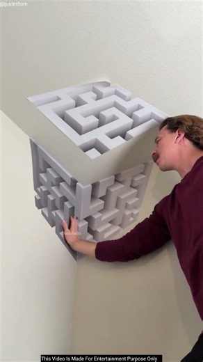 This Paper Wall Illusion Will Fool Your Eyes #shortsfeed #shorts