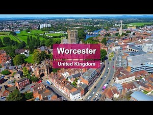 Worcester Cathedral city | Cinematic drone tour