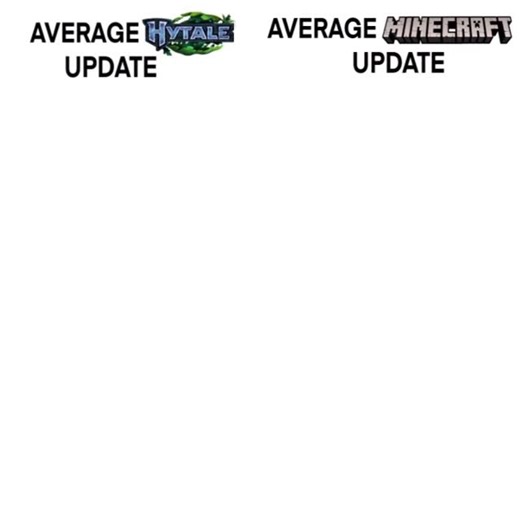 Opera GX on Instagram: "Average hytale update vs Minecraft update funny chicken small not jockey #gaming #meme #minecraft #hytale"