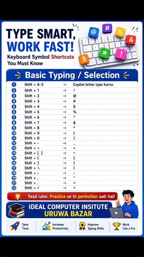 Computer Keyboard Shortcuts in Hindi | Typing Master Class