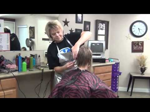 How To Cut Ladies Hair from Long to Short and Spiky Haircut