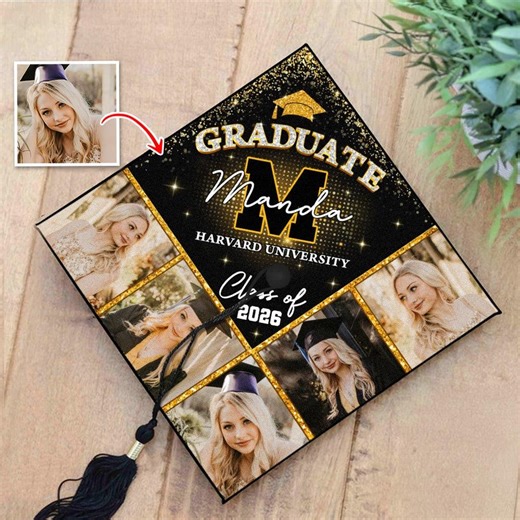 Personalized Custom Name Graduation Cap Topper Class of 2026, Graduation Decoration for Grad Cap, Custom Senior 2026 Gift, Grad Cap Decor - Etsy