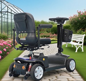 [Hot Item] Folding Disability Electric Handicap Foldable Elderly Heavy Duty 4 Wheel Mobility Scooter