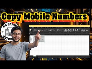 How To Copy Mobile Number In Excel - Quick Tutorial