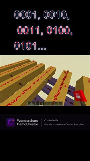 minecraft redstone conversion for decimal to binary |minecraft redstone | #game #minecraft #redstone