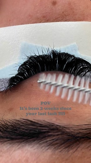 2 week grow out on this lash set! Using Lashbox Los Angeles Superhero Adhesive! #lbla #lashboxla #lblapartner | Beauty By Dalia