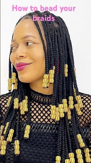 How to bead your braids / beaded braids hair tutorial