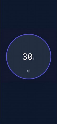 30 second timer countdown