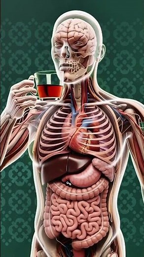 how tea affects kidneys stomach lungs: 3d explained|Medical animation. #music #kidneyfunction #tea