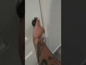 how to fix a dead bolt that wont line up DIY