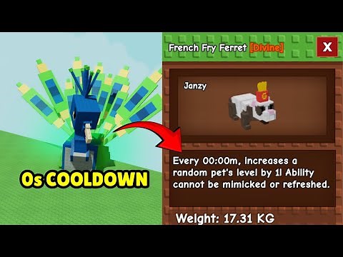PEACOCK METHOD To Get 0s COOLDOWN On ANY PET (Grow A Garden)