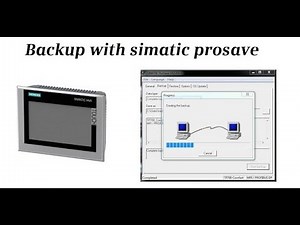 Siemens HMI Comfort Panel TP700 Program upload using Prosave
