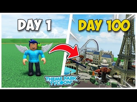 Playing Theme Park Tycoon 2 for 100 DAYS *STRAIGHT*