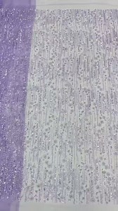 Elegant Beaded Embroidery Lace French Sequins Tulle Fabric for Formal Dresses and Gowns (5 Yards,Blue)