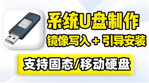 系统启动盘制作，ISO镜像文件写入U盘、移动硬盘，引导其它设备安装操作系统，支持快速格式化、创建引导分区、检查当前磁盘状态！系统安装、重装系统引导U盘启动盘制作