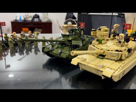 Building the BEAST: M1A2 Abrams Main Battle Tank 🇺🇸 | LEGO Military Speed Build