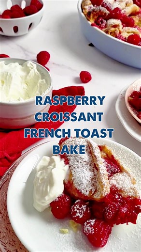 This decadent Raspberry Croissant French Toast Casserole is the ultimate Valentine’s Day morning treat❣️ Sweet, indulgent, and guaranteed to make your day egg-stra special! 🥚 Pro Tip: Prep everything the night before, so you can simply pop it in the oven and enjoy a stress-free morning. 💖 Click the link in the bio for the full recipe details. . . . #BrunchGoals #BreakfastInBed #FrenchToast #ValentineBreakfast #FrenchToastBake #BeMyValentine #SweetMorning #EggRecipes