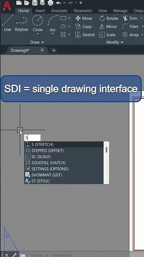 #autocadshorts 56 | trouble shooting about single drawing interface, SDI ( can open one file only )