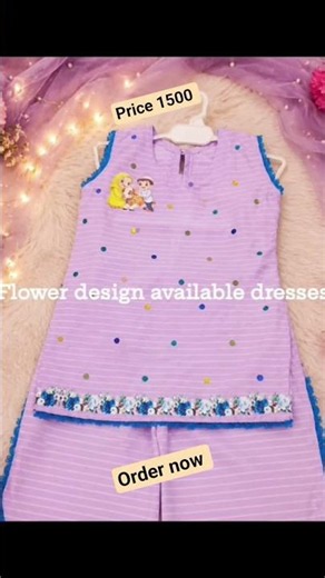 Kids Fancy Dress Design 🌸 Handmade | Order Now Available#shorts #paintingstyles #handmade