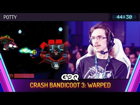 Crash Bandicoot 3: Warped by Potty in 44:30 - Awesome Games Done Quick 2026