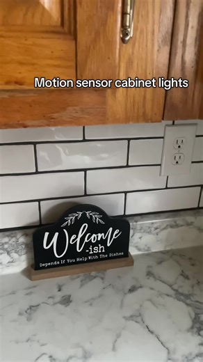 In love with these motion sensor under cabinet lights. | Under Cabinet Lighting
