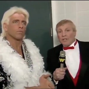 Lord Alfred Hayes interviews Ric Flair . . . . . . . #natureboyricflair #thenatureboyricflair #ricflair #16xworldchampion #stylingandprofiling #lordalfredhayes #rip #wwf #coliseumhomevideo #80s #90s #entertainment #worldwrestlingfederation #wwe | WWF The Federation Years