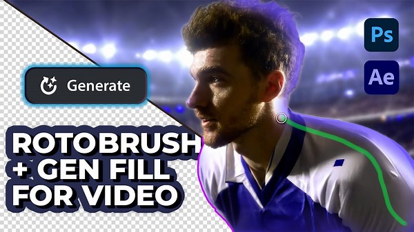 Generative Fill for Video with Rotoscoping: After Effects Rotobrush Tutorial