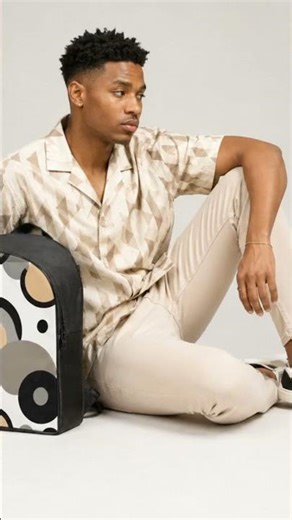 Rich and Rich Beige Designer Circular Dimensions Men's Backpack