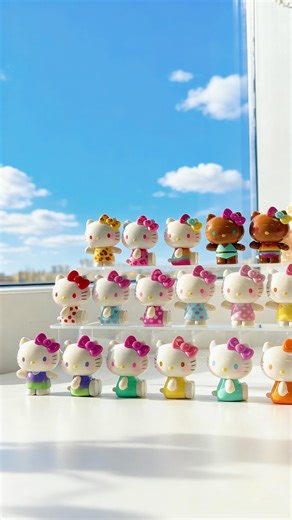 MINISO Canada on Instagram: "Collect the cuteness! Hello Kitty Summer Minis are here🌈 - La mignonnerie débarque ! Hello Kitty Summer Minis🌈 #miniso #hellokitty #blindbox #figurine"