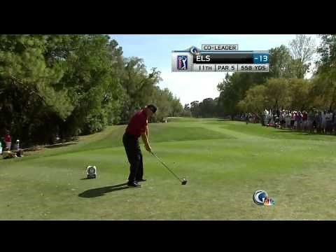 Ernie Els driver swing face-on 720p HD slow motion