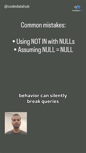 Common mistakes in SQL