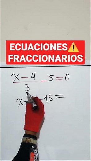 ECUACIONES LINEALES con FRACCIONES